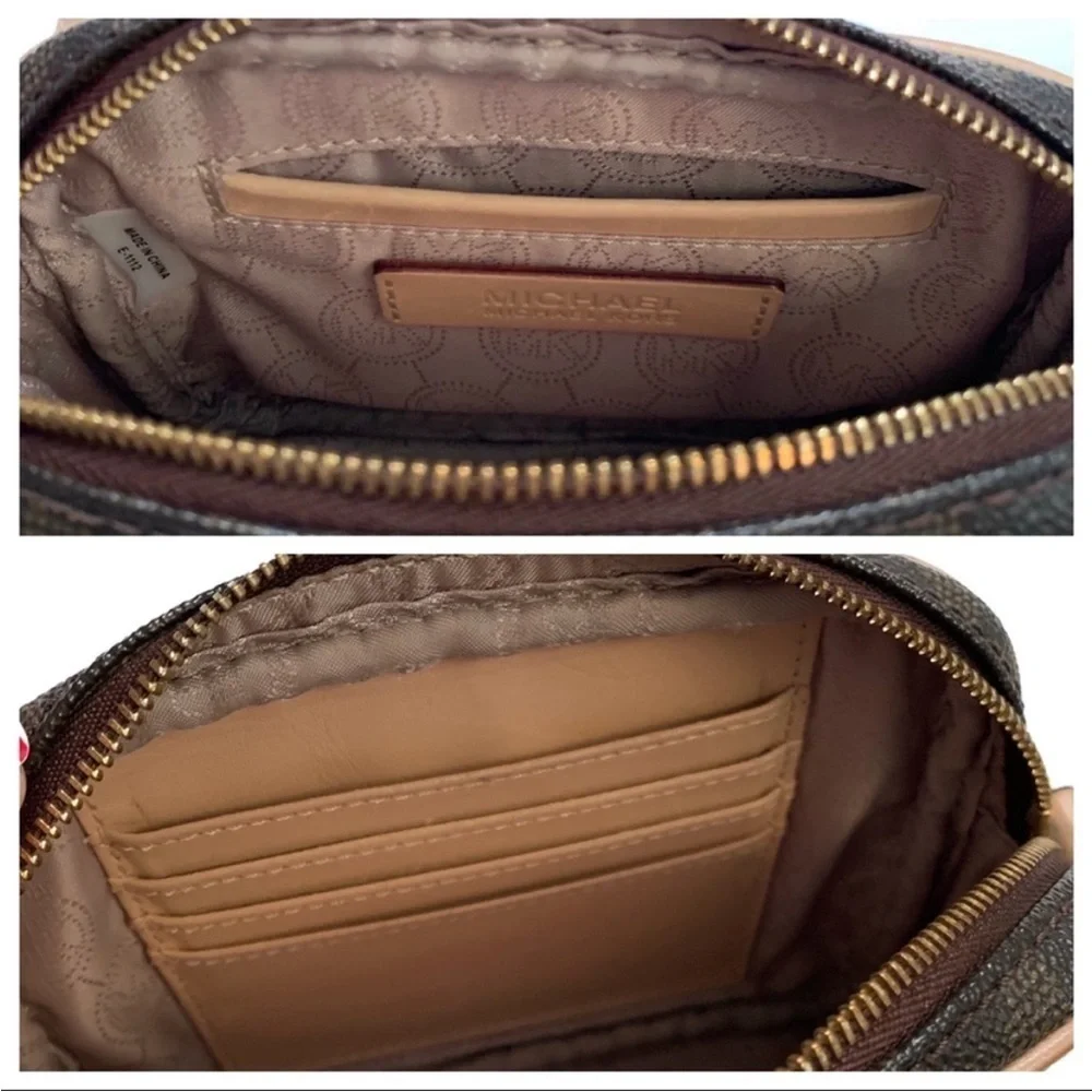 Micheal Kors‎ Small Brown Jet Set Crossbody